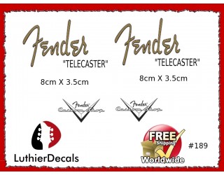Fender Telecaster Guitar Decal #189
